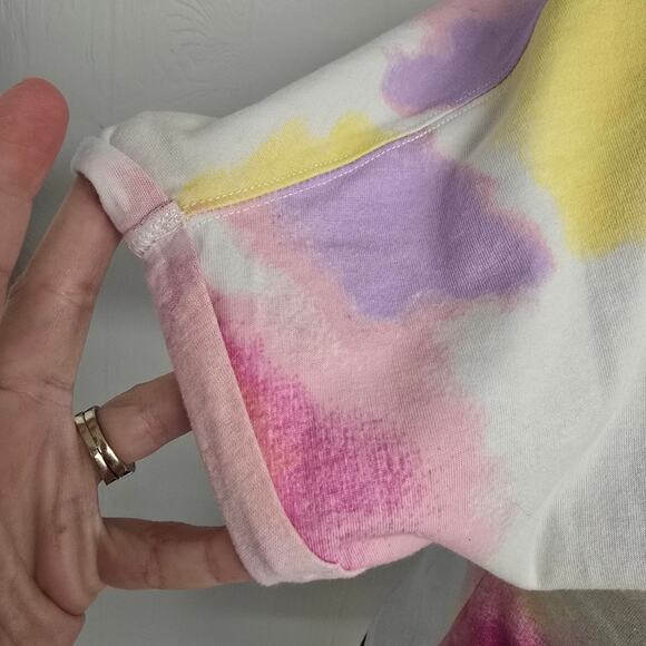 Women's Champion Colorful Front Tie Knot Cropped T-Shirt | Size Small - Picture 6 of 11